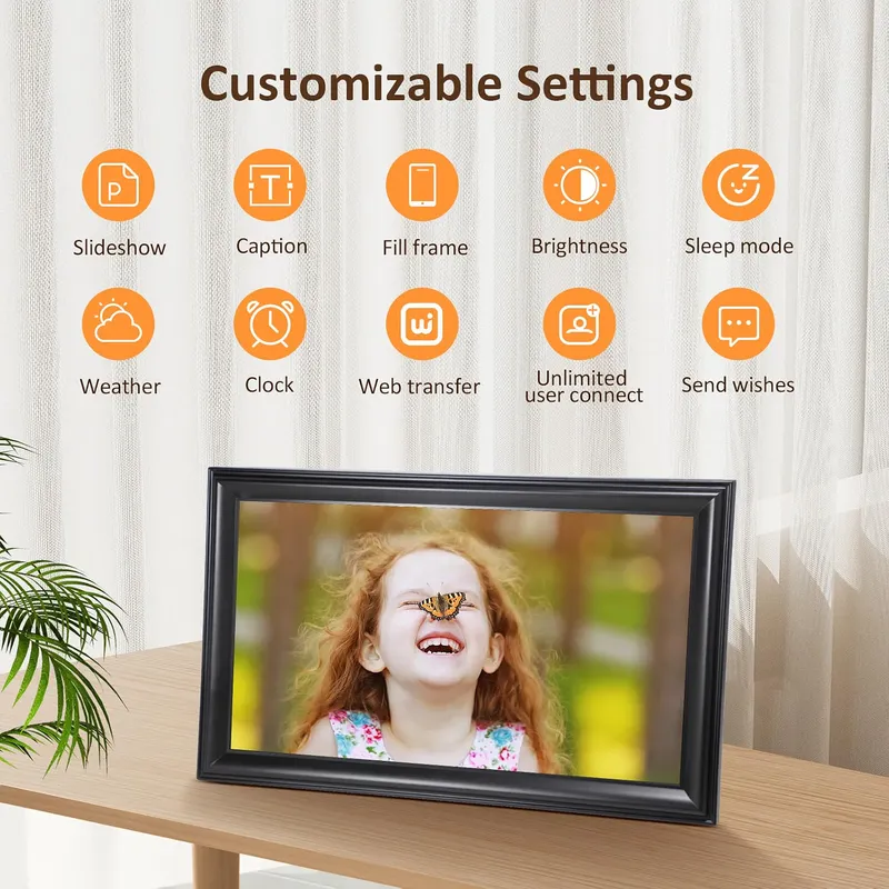 Canupdog PS Touch Screen Smart Cloud Digital Photo Frame