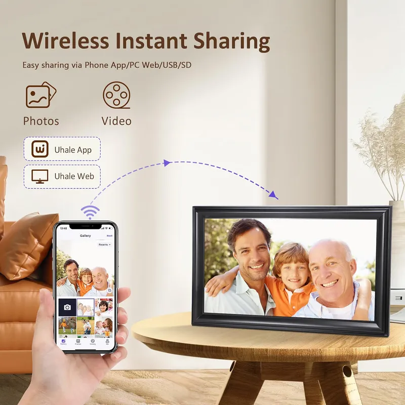 Canupdog WiFi Digital Photo Frame
