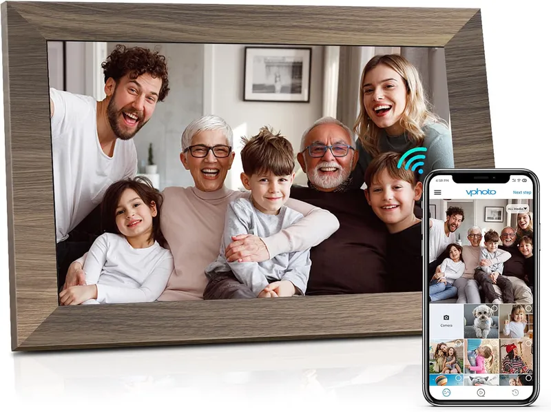 Canupdog WiFi Digital Picture Frame 10.1 Inch